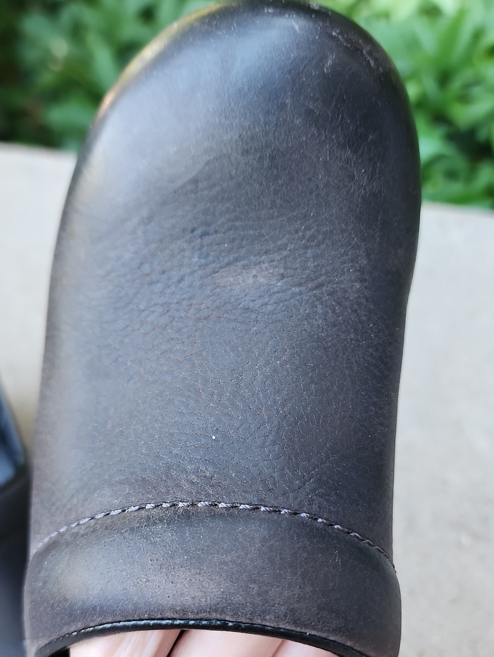 Dansko Dark Brown Leather Slip-On Clogs - Picture 13 of 17